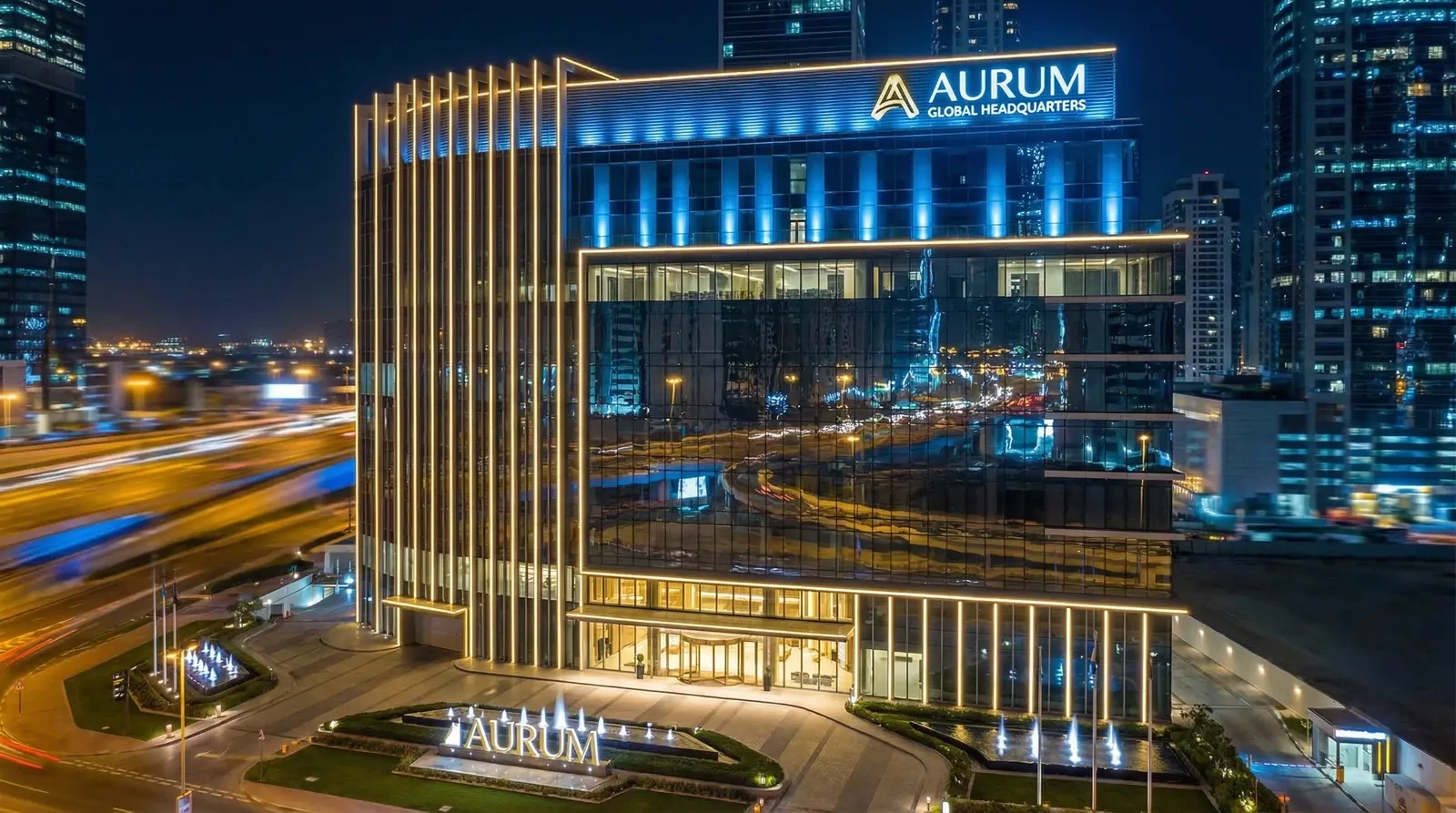 NG体育公司总部大楼夜景